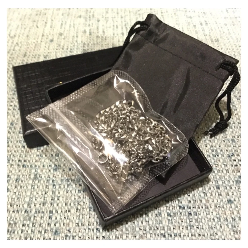 New! Silver Flat Chain in Box